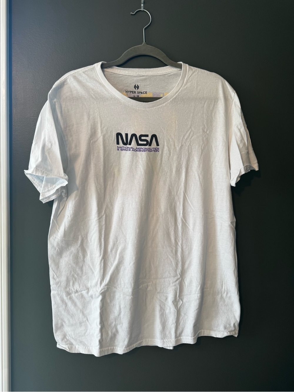 NASA Logo White Men's T-Shirt